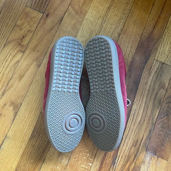 TB.490 RIFE SHEEN RED LEATHER SNEAKERS Size 9 / 40 - Picture 2 of 8